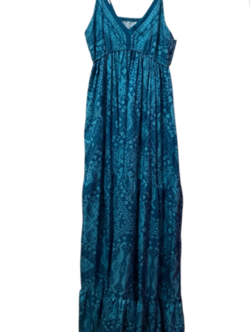 Emery Rose Boho Maxi Dress Teal Aqua
